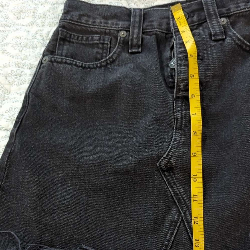 Madewell Black A-Line Skirt